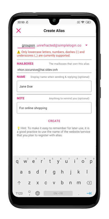 SimpleLogin | Anti-spam screenshot2