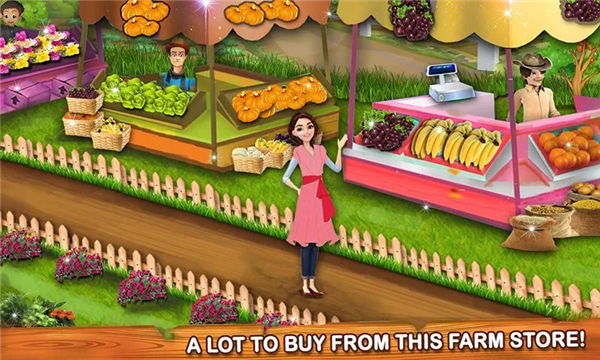 Little Farm Store Cash Register Girl Cashier Games screenshot1
