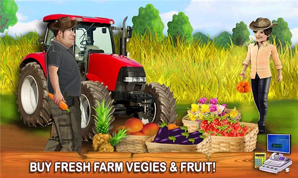 Little Farm Store Cash Register Girl Cashier Games screenshot3