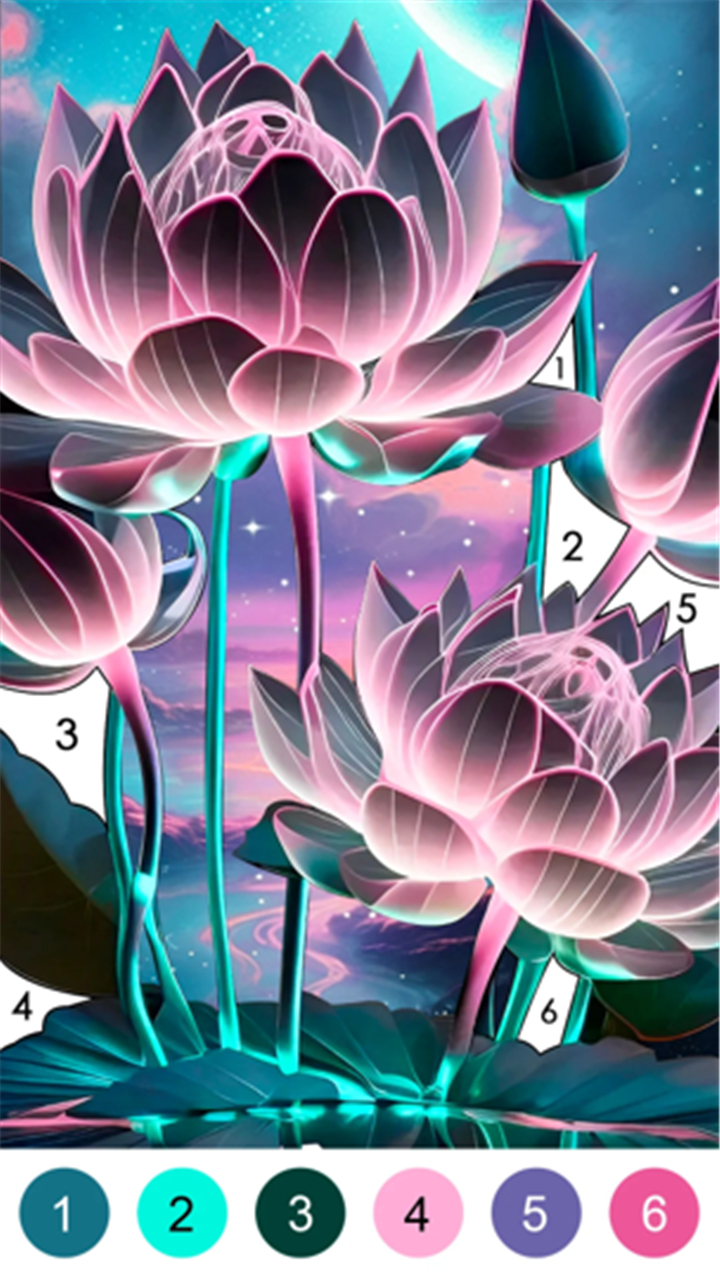Fantasy Color-Paint By Number screenshot1