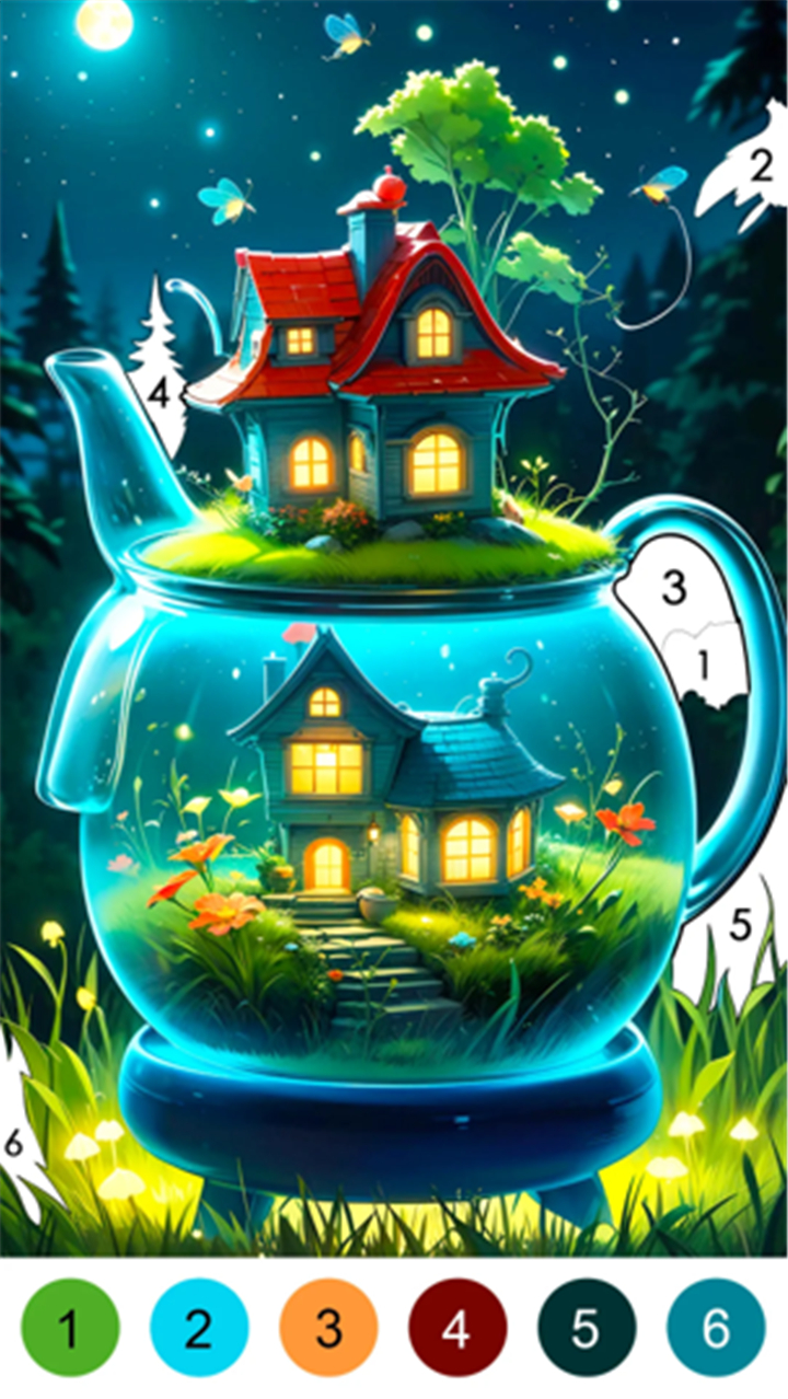 Fantasy Color-Paint By Number screenshot2