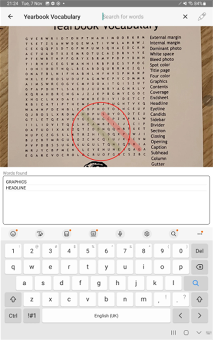 Word Search Scanner and Solver screenshot1