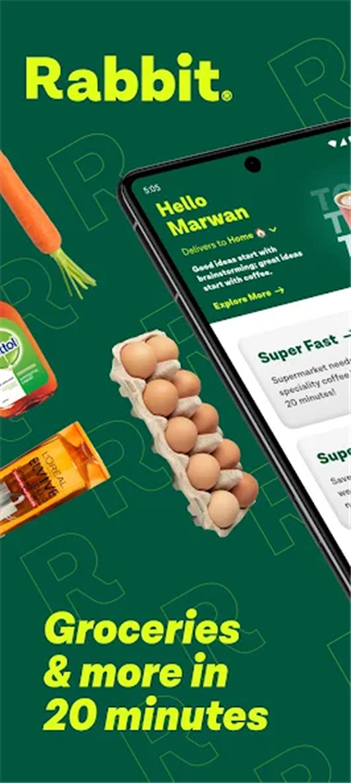 Rabbit: 20 mins delivery screenshot1