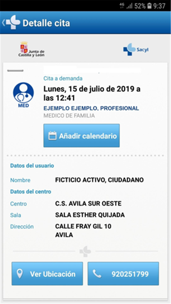 SACYL CONECTA screenshot3