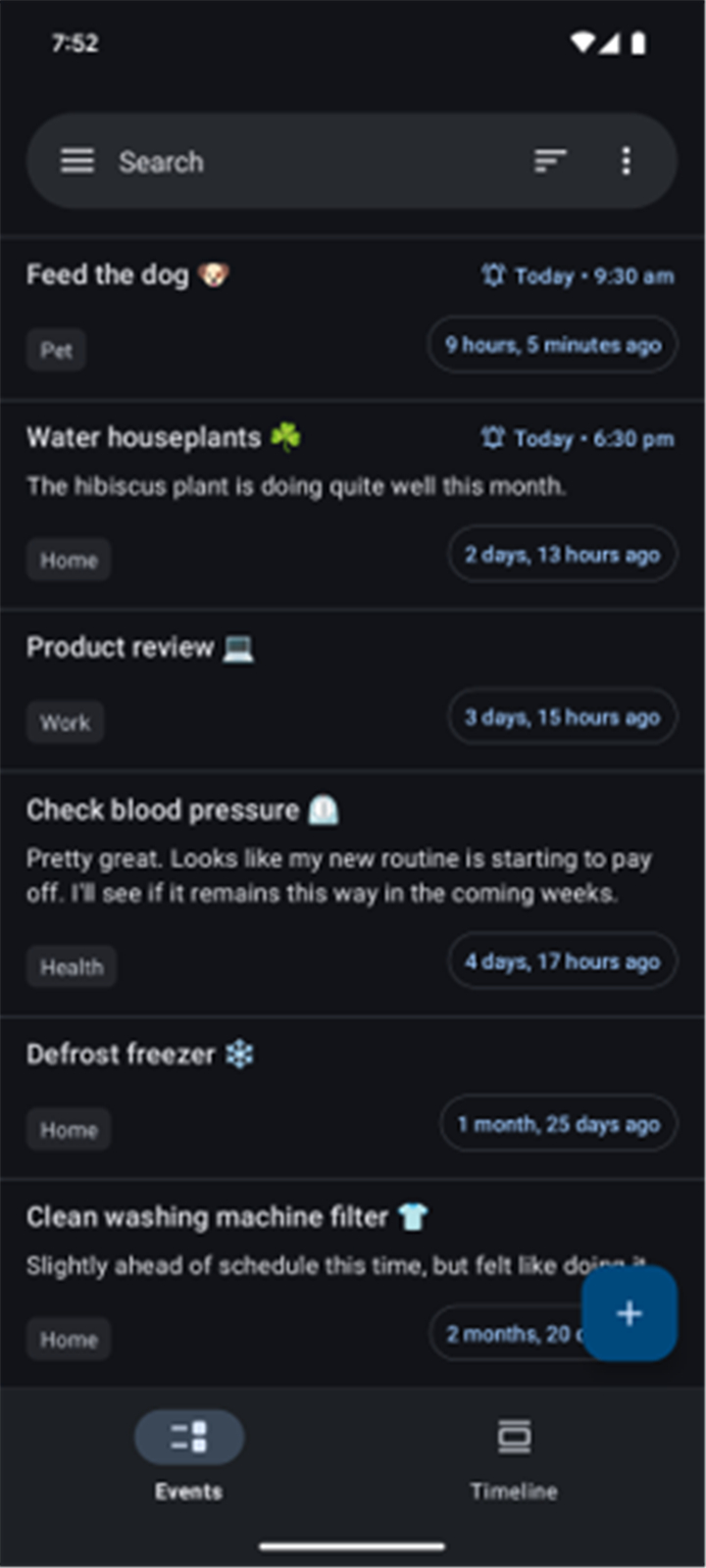 TimeJot - Event timeline log screenshot7
