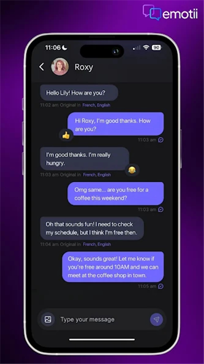 emotii - Realtime Translator screenshot1