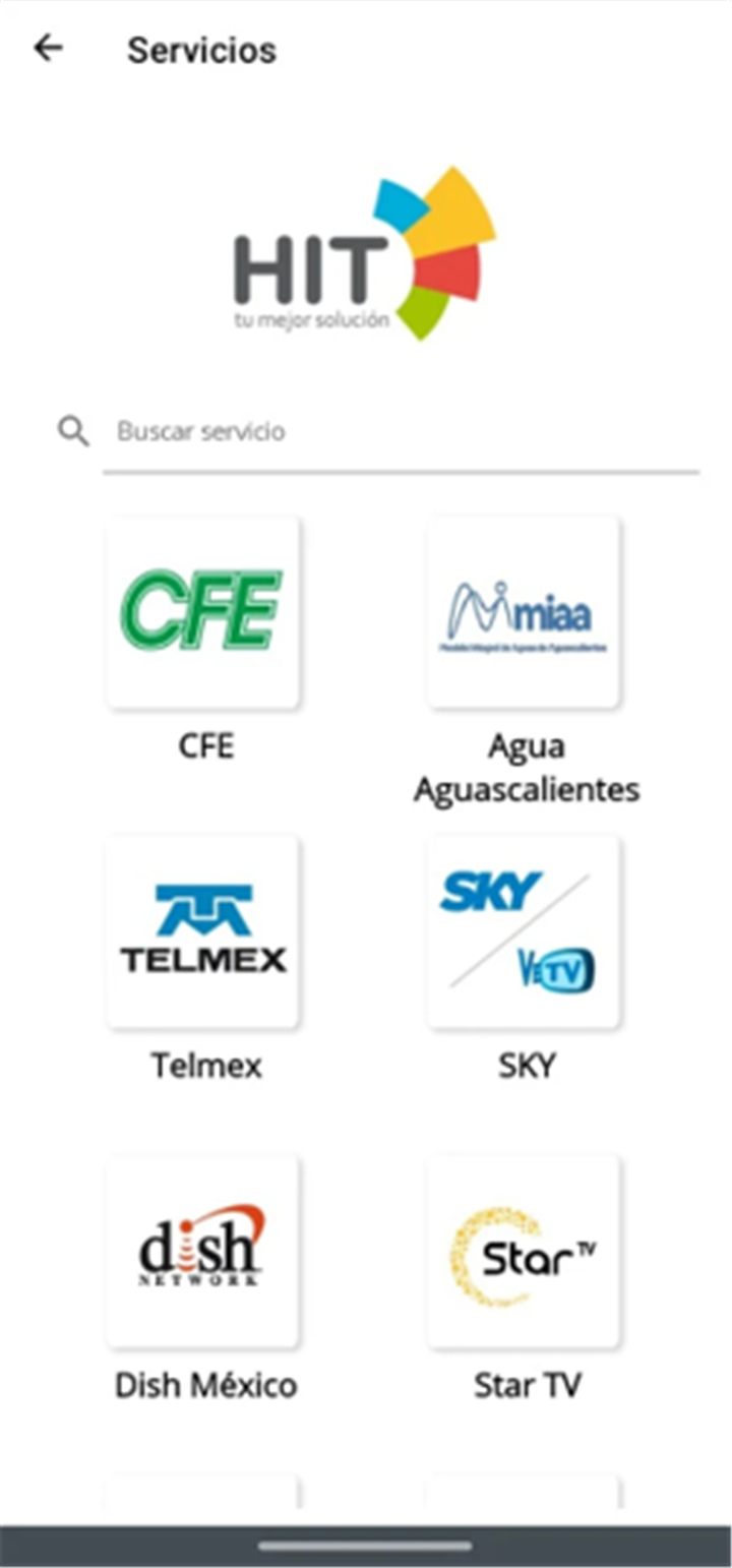 Recargas y Pago Servicios HIT screenshot2