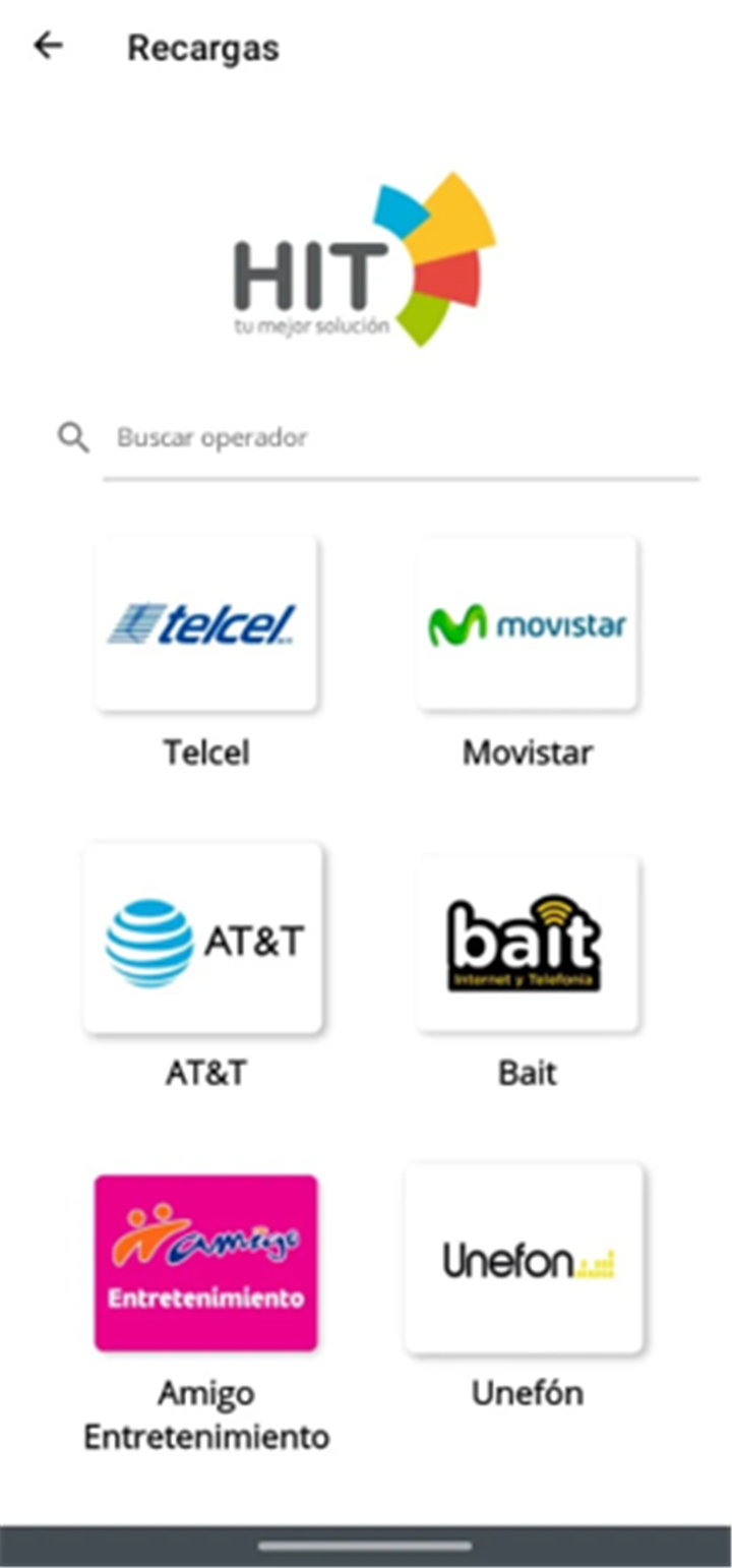 Recargas y Pago Servicios HIT screenshot5