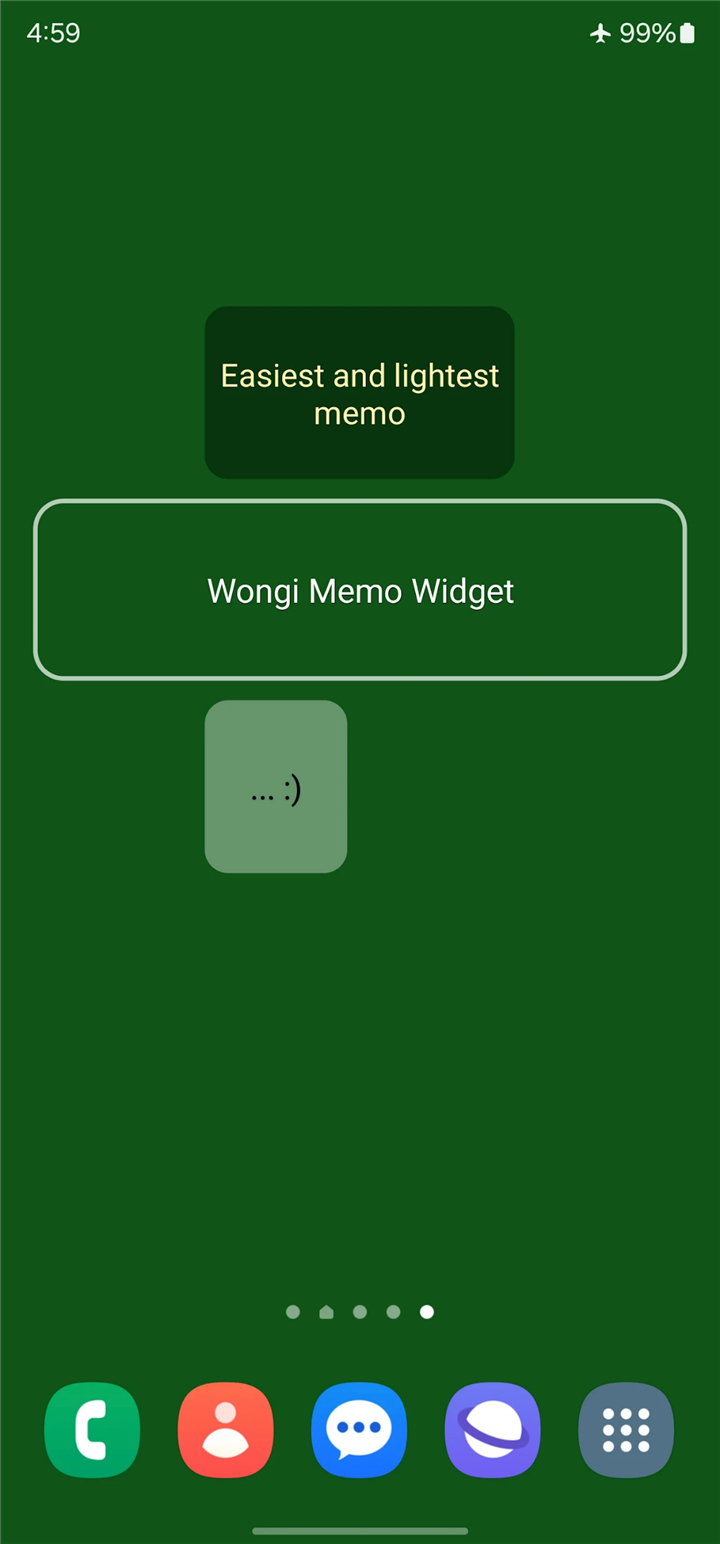 Wongi Memo Widget screenshot2