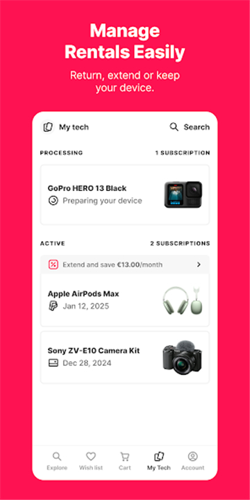 Grover - rent tech flexibly screenshot4