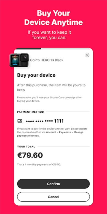 Grover - rent tech flexibly screenshot6