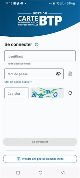 Gestion Carte BTP screenshot1