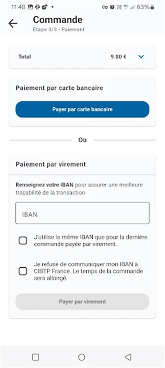 Gestion Carte BTP screenshot5