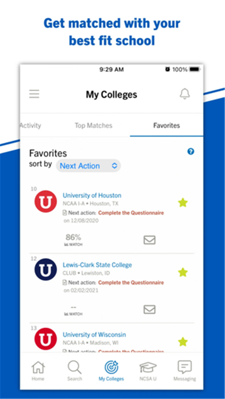 NCSA Athletic Recruiting screenshot5