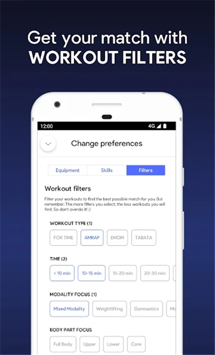 SmartWOD Workout Generator screenshot6