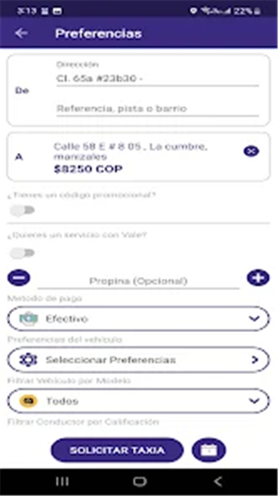 Taxia: Solicita tu transporte screenshot5