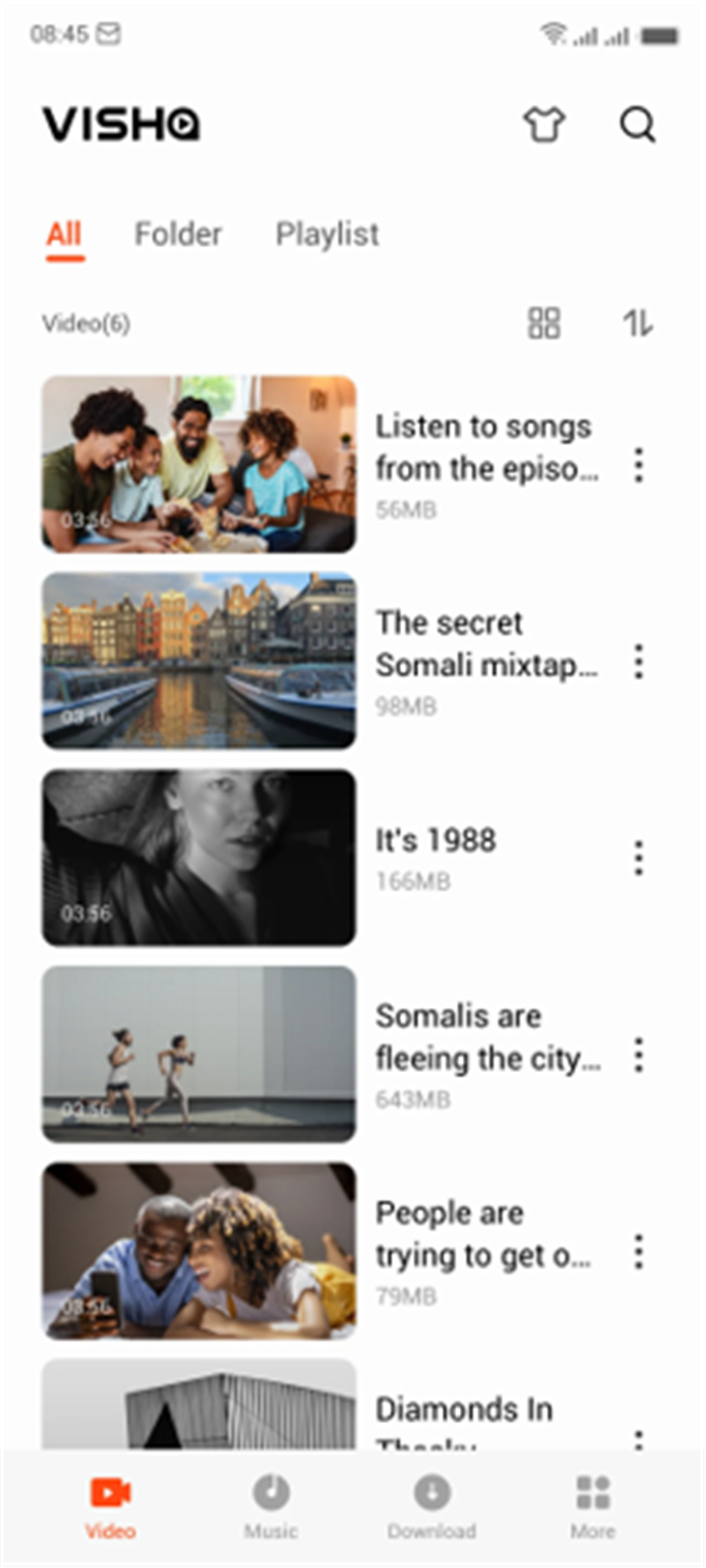Visha-Video Player All Formats screenshot1