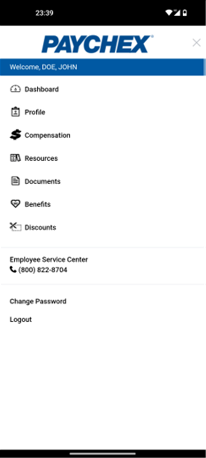 Paychex Oasis Employee Connect screenshot1