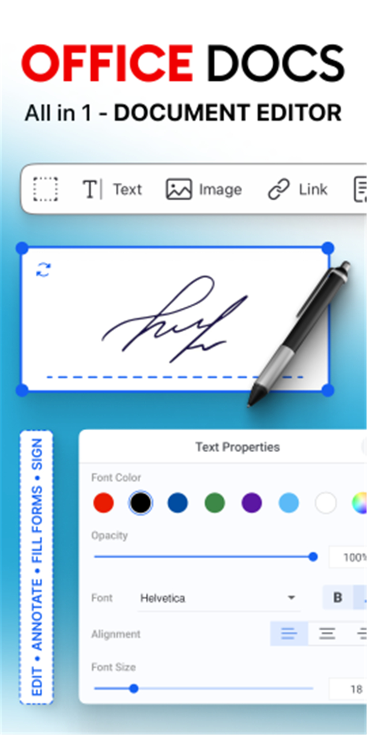 Office Docs : PDF Text Editor screenshot1