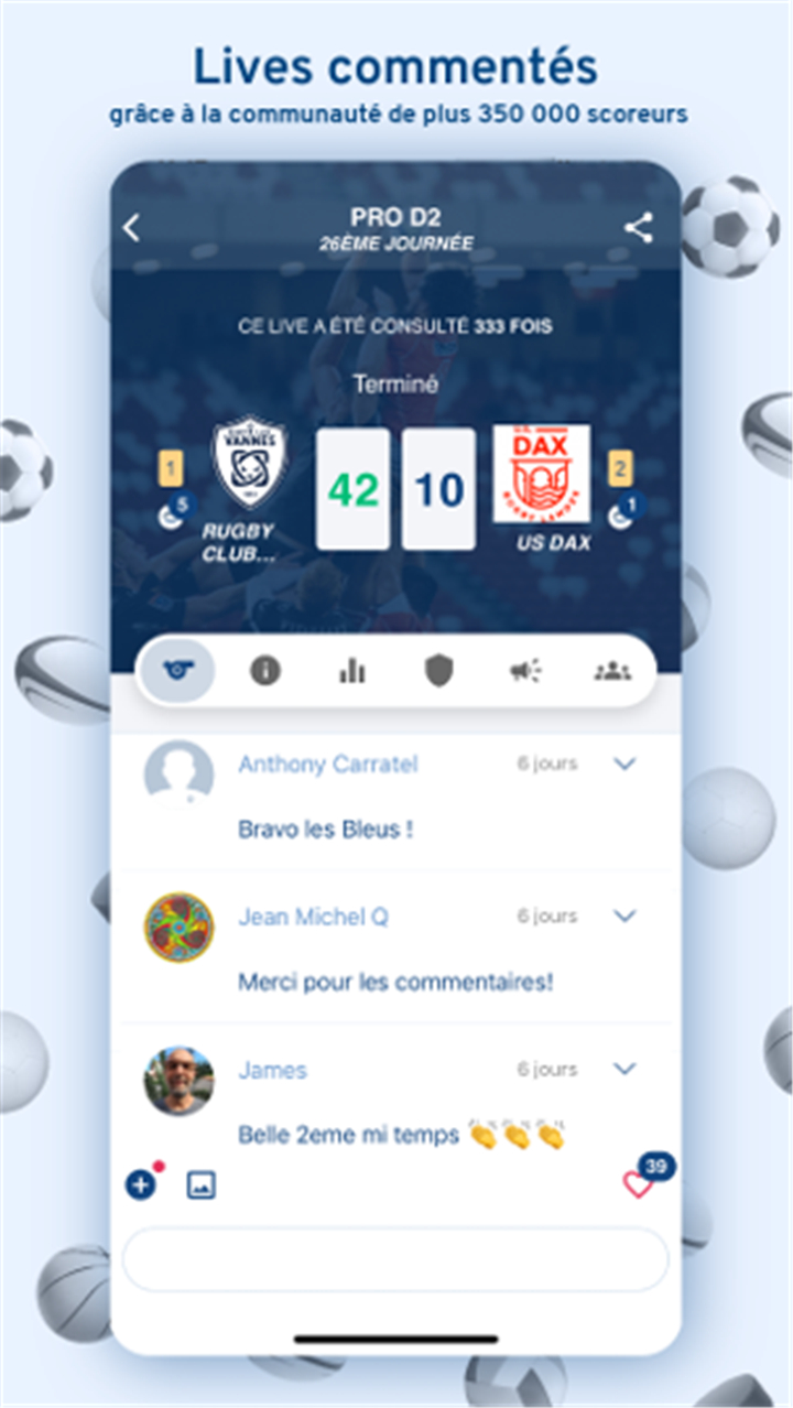 Score n co - Le sport en live screenshot4