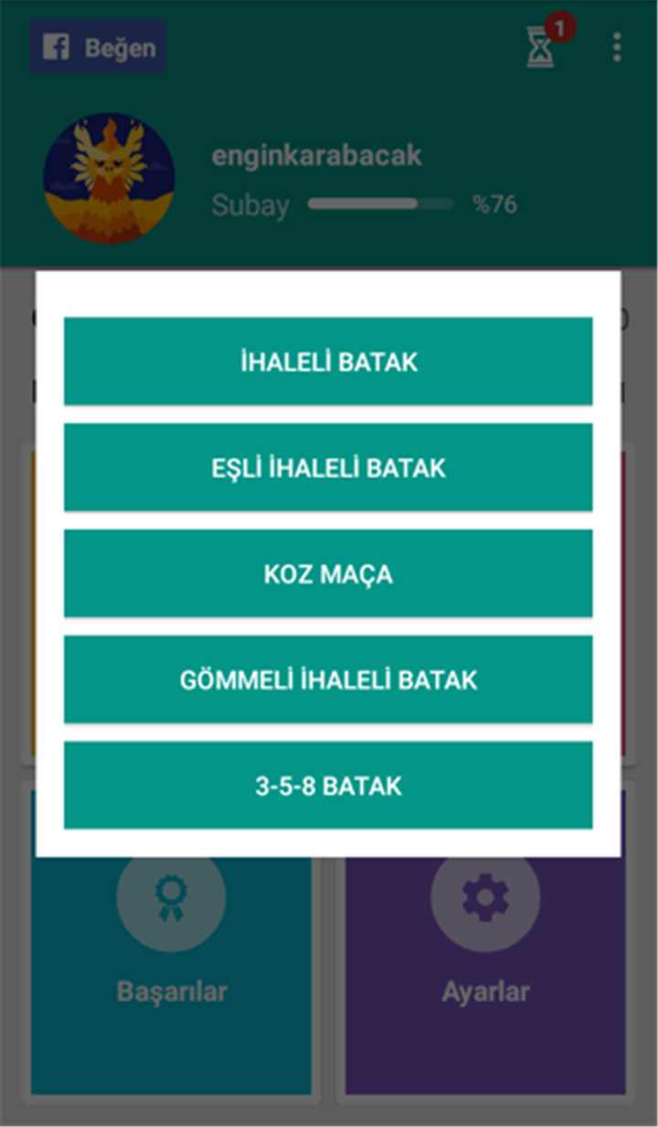 Batak - Tekli, Eşli, Koz Maça screenshot3