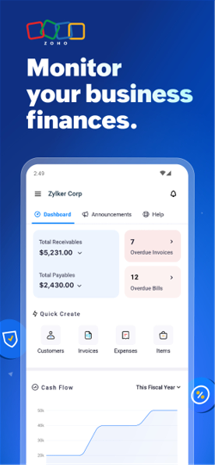 Accounting App - Zoho Books screenshot1