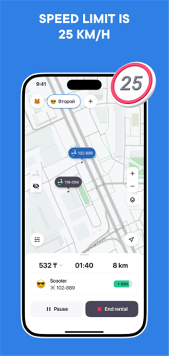 JET – scooter sharing screenshot5