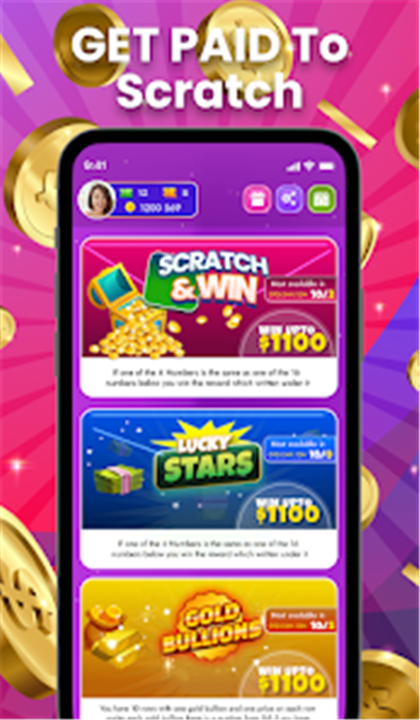 Scratch app - Money rewards screenshot3