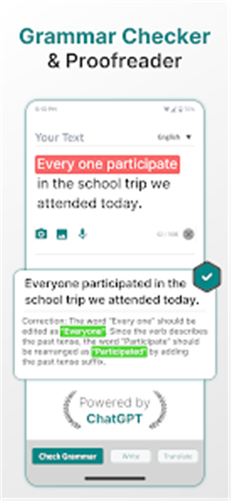 Grammar Check AI, Spell: Fixy screenshot1