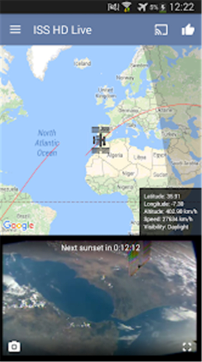 ISS Live Now: Live Earth View screenshot1