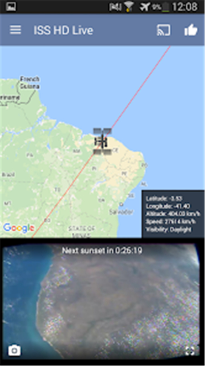 ISS Live Now: Live Earth View screenshot4