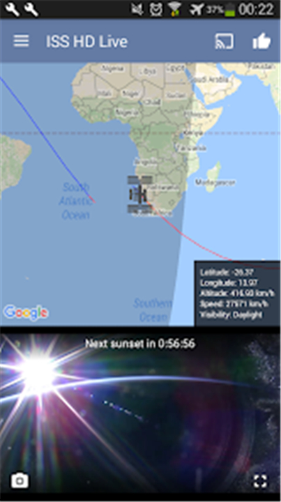 ISS Live Now: Live Earth View screenshot3