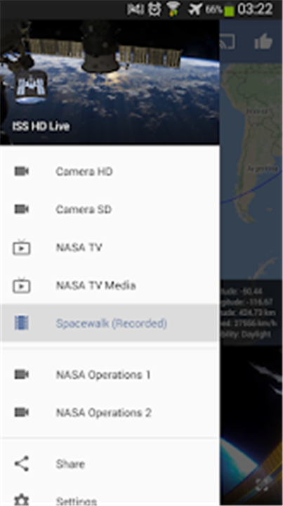 ISS Live Now: Live Earth View screenshot2