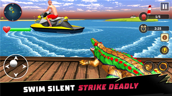 Animal Crocodile Attack Sim screenshot3