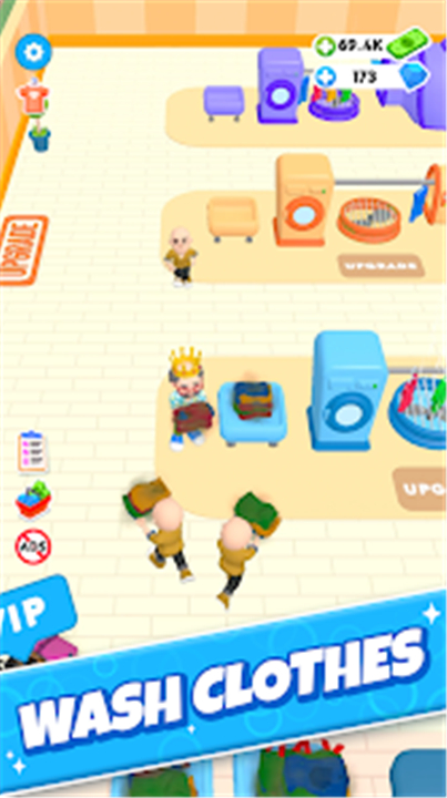 Laundry Rush - Idle Game screenshot1