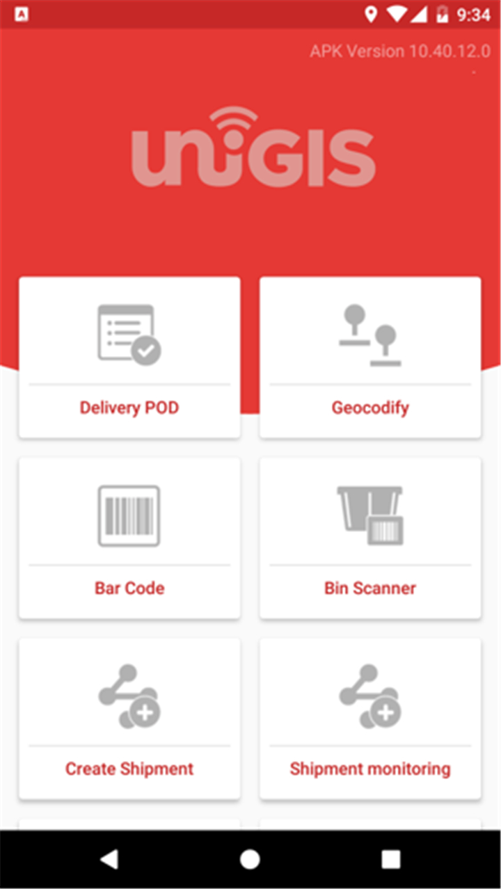 UNIGIS X Deliveries screenshot1