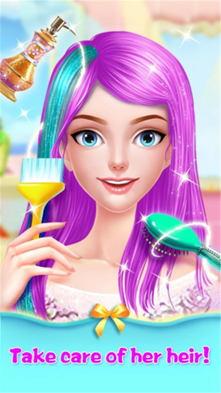 Long Hair Princess Salon Games screenshot1