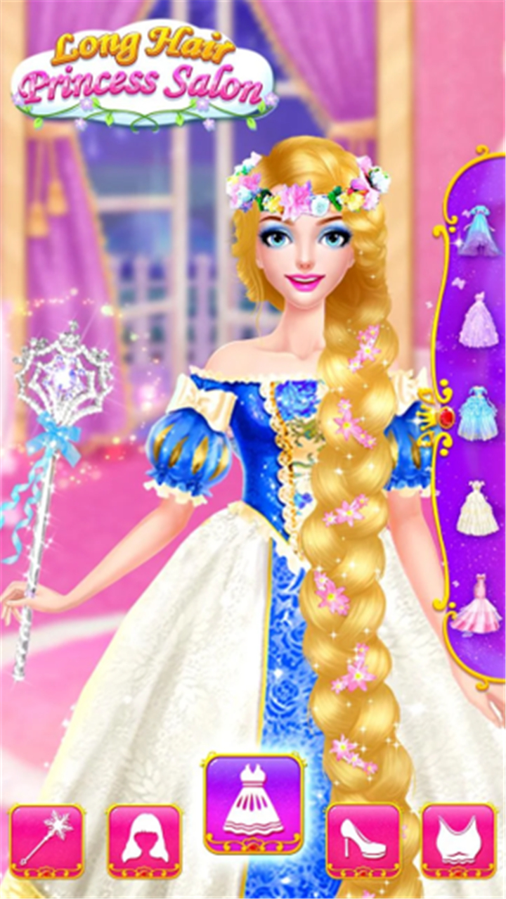 Long Hair Princess Salon Games screenshot7
