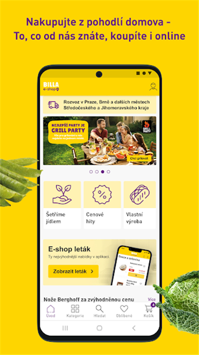 BILLA e-shop Česká republika screenshot1