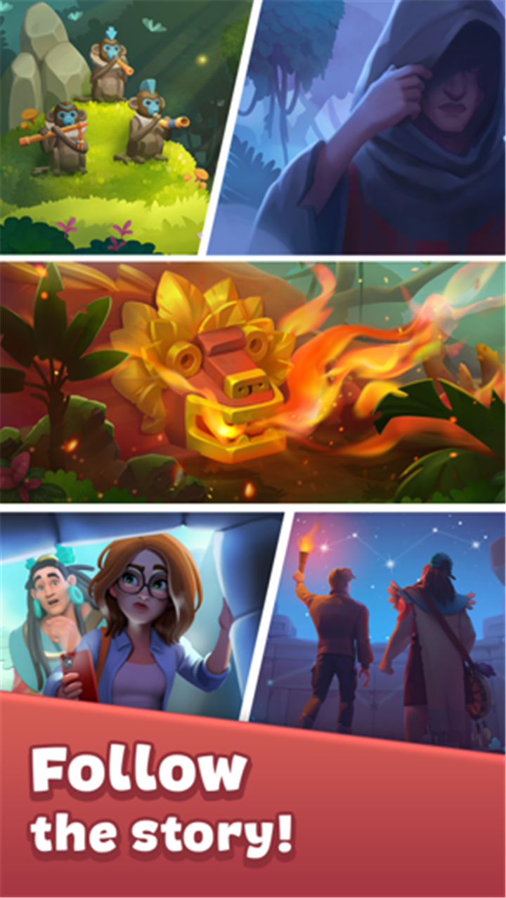 Cradle of Maya: Match 3 game screenshot2