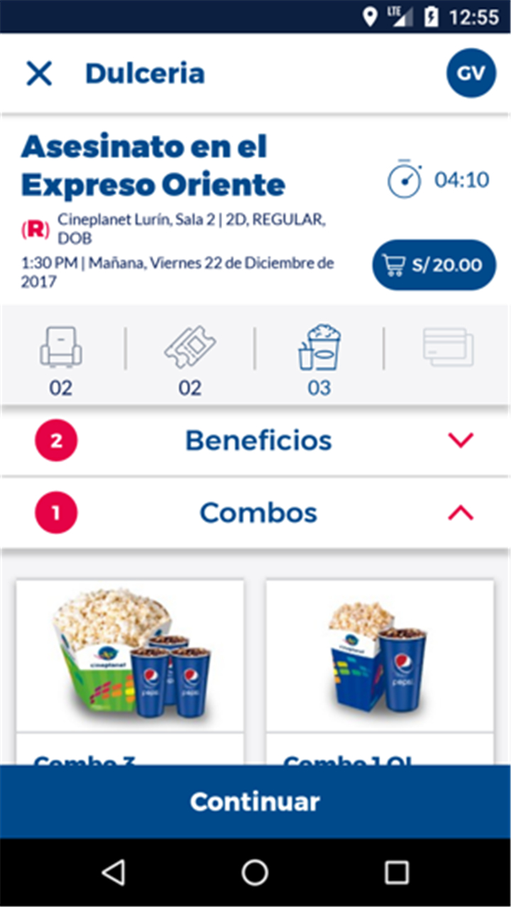 Cineplanet Perú screenshot3