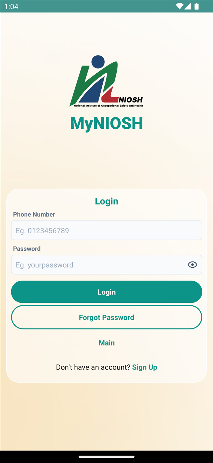 MyNIOSH+ screenshot1