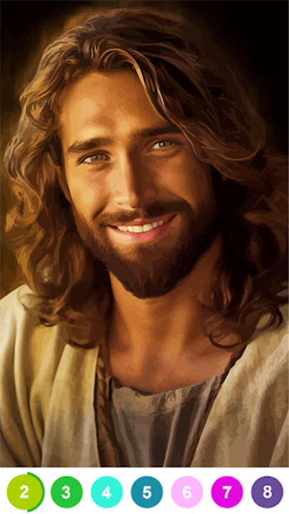 Bible Color By Number Game screenshot2