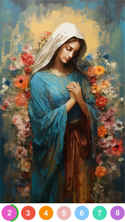 Bible Color By Number Game screenshot3