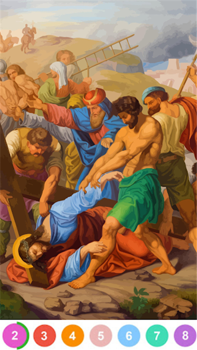 Bible Color By Number Game screenshot5