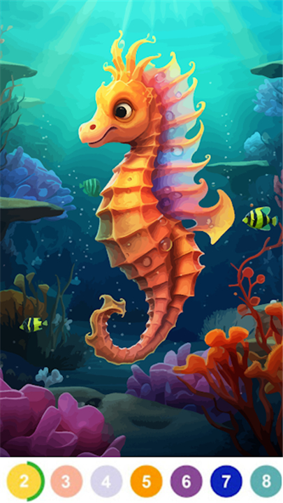 Bible Color By Number Game screenshot6