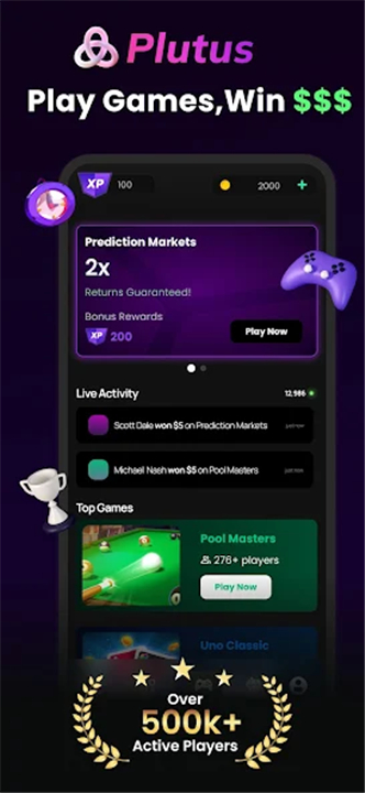Plutus: Play Games, Win Cash screenshot1