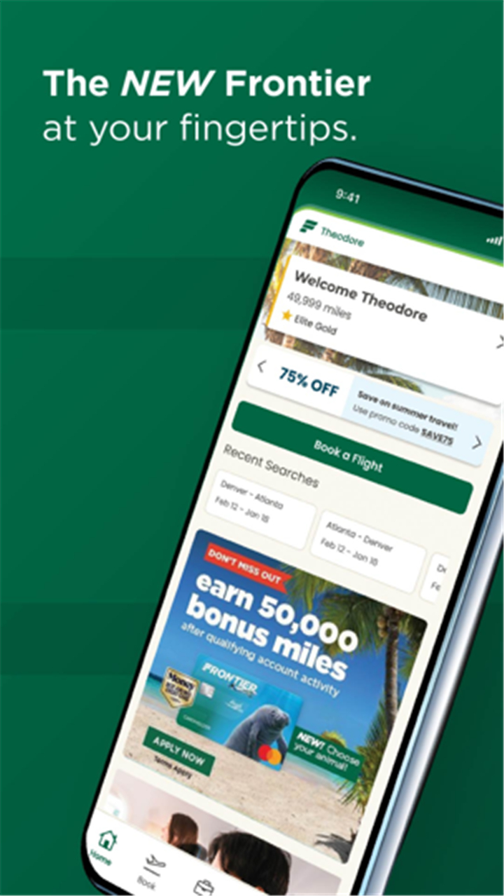 Frontier Airlines screenshot1