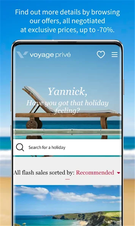 Voyage Prive - Hotels & flight screenshot1