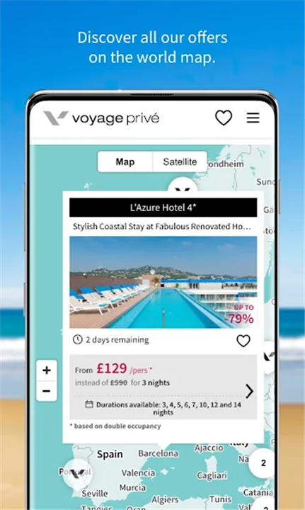 Voyage Prive - Hotels & flight screenshot3